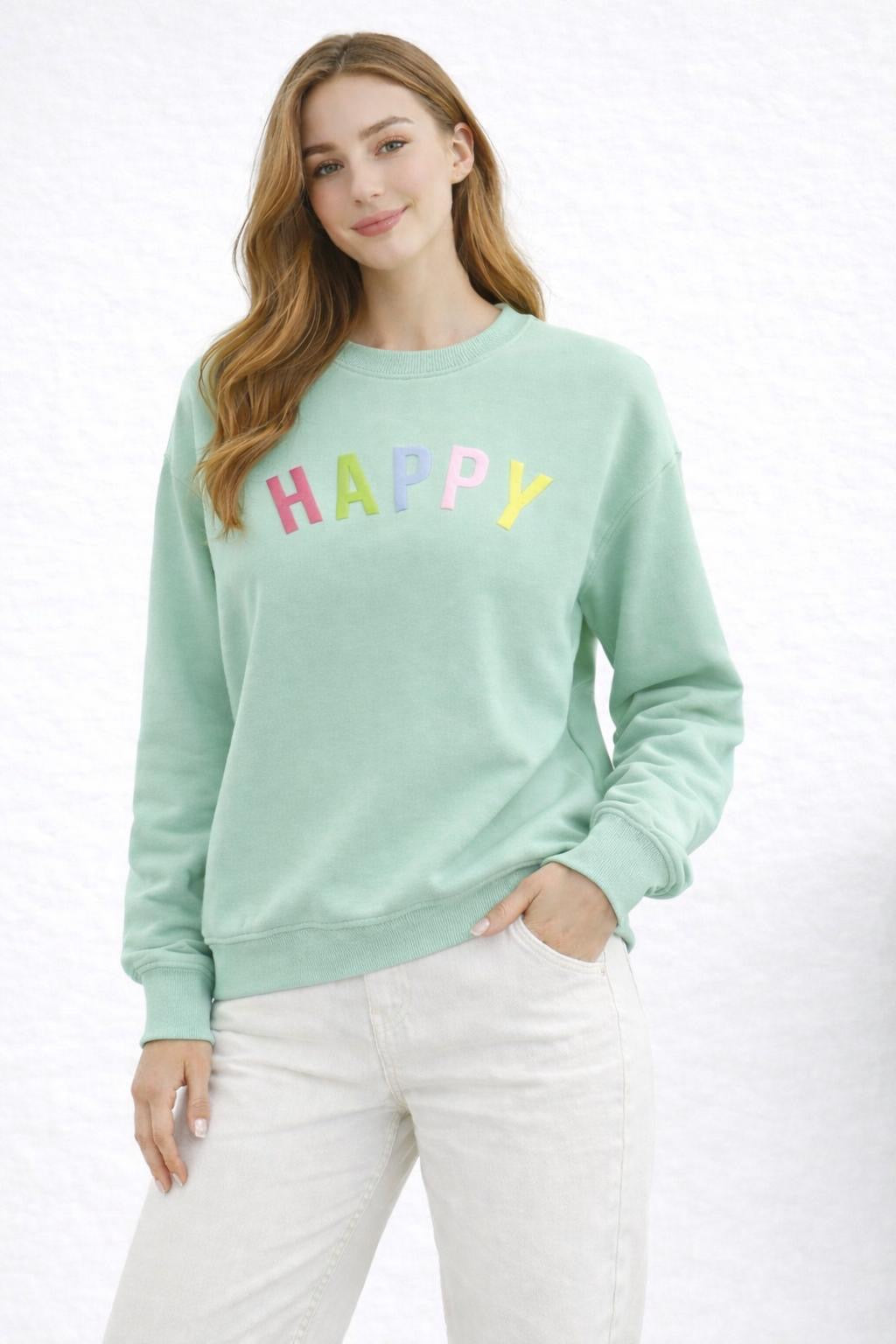 Flair - Sweatshirt Happy - Mint