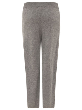 Zwillingsherz Kaschmir Hose "Cozy Wide Leg" (100% Cashmere) - Grau