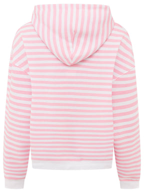 Zwillingsherz - Hoodie "Streifen Zwillingsherz" - Pink