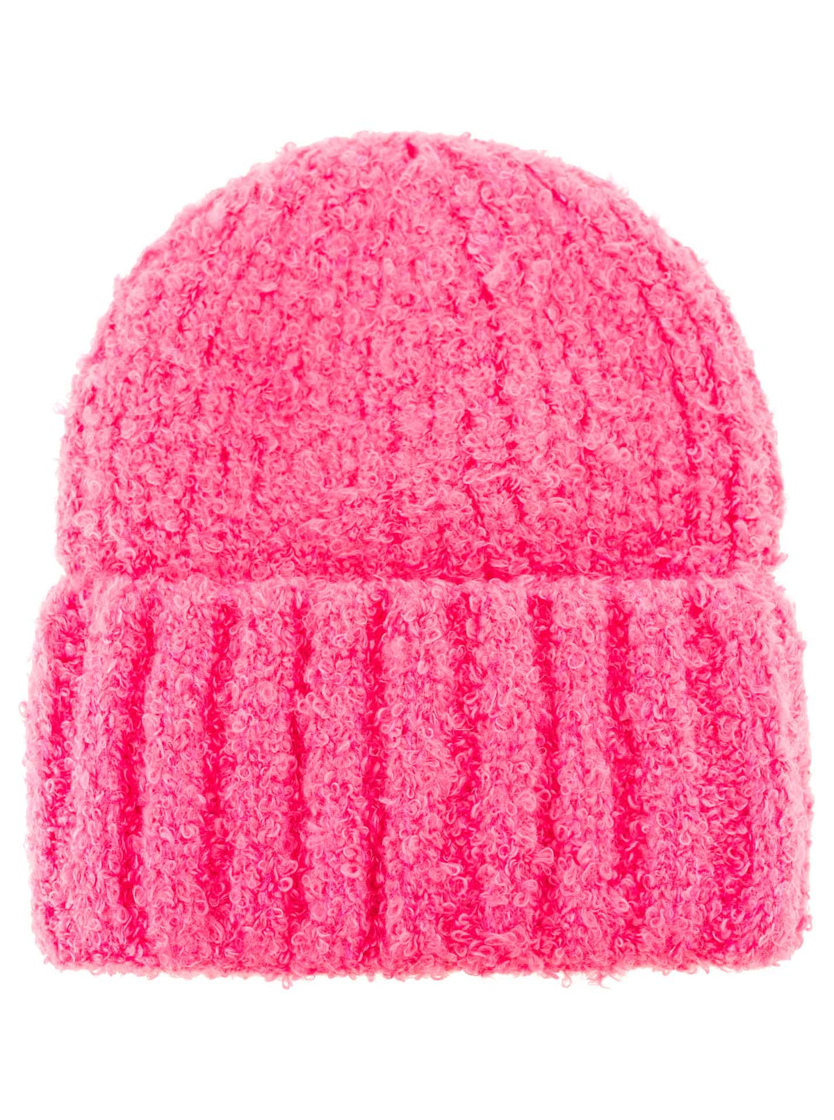 Zwillingsherz - Boucle-Mütze - Pink