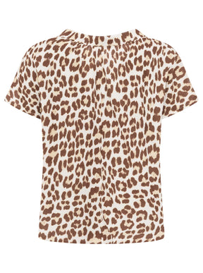 Zwillingsherz - Musselin Bluse Kurzarm - Leo Braun