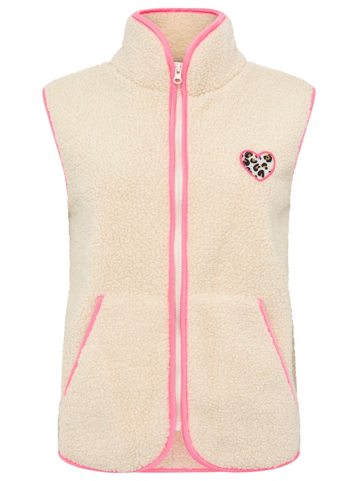 Zwillingsherz Teddyweste Leo - Beige