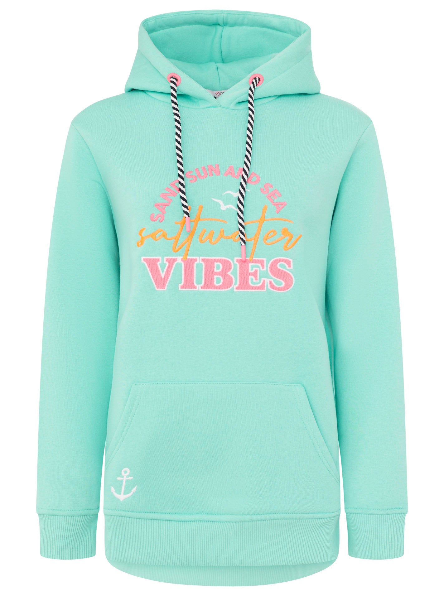 Zwillingsherz - Hoodie "Sea and Sand" - Mint
