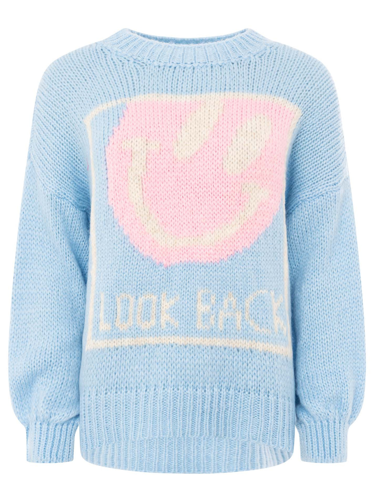 Zwillingsherz Pullover Smiley - Hellblau