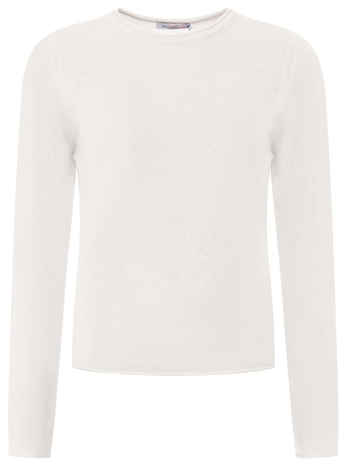 Zwillingsherz Kaschmir Pullover Schmaler Langarm (100% Cashmere) - Creme