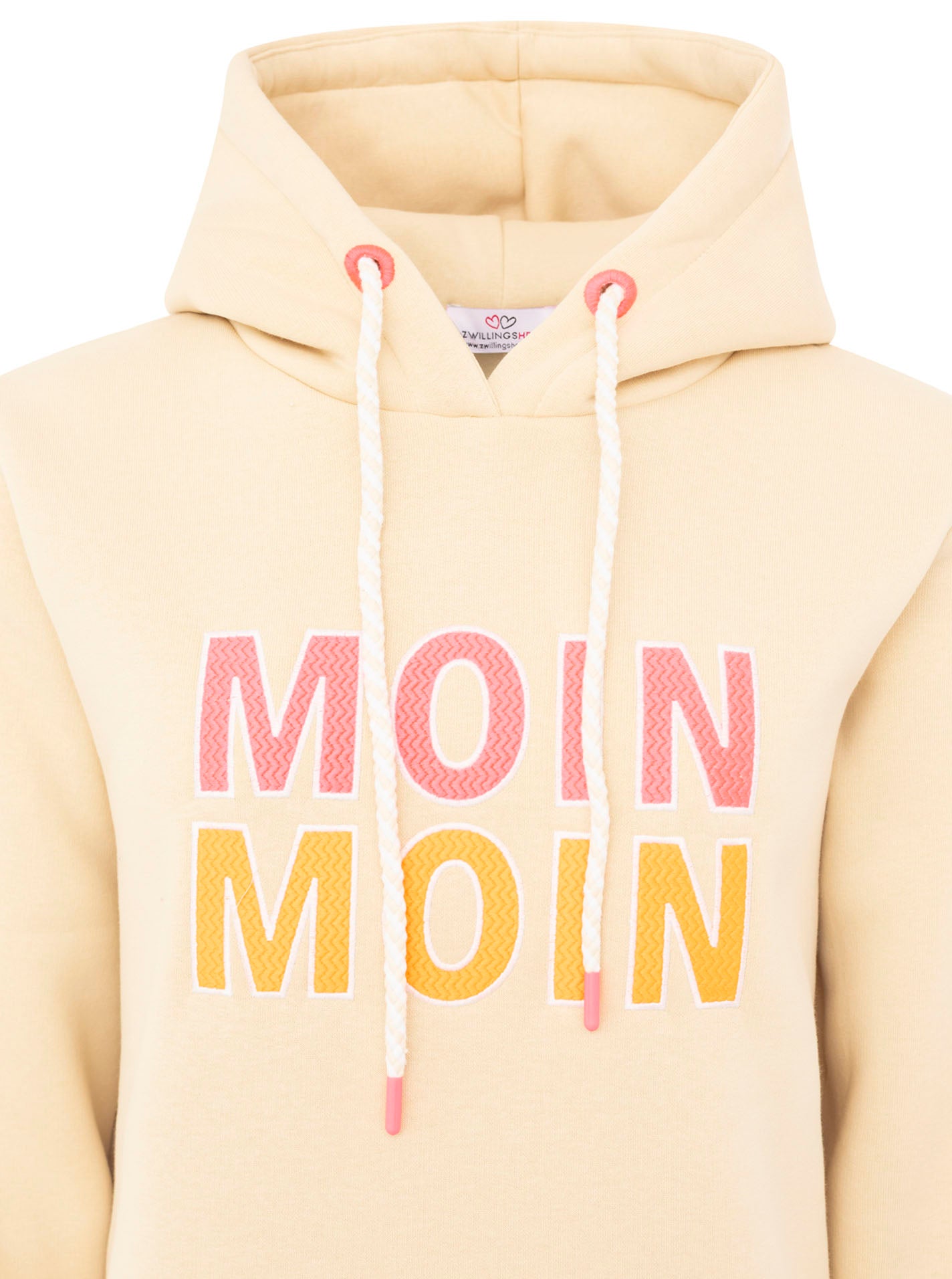 Zwillingsherz - Hoodie "Moin Moin" - Beige