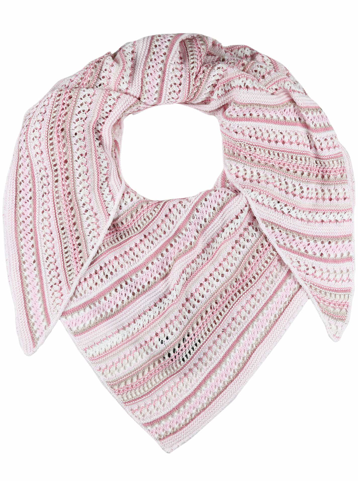 Zwillingsherz - Dreieckstuch/Schal "Hippie" Baumwolle - Rosa