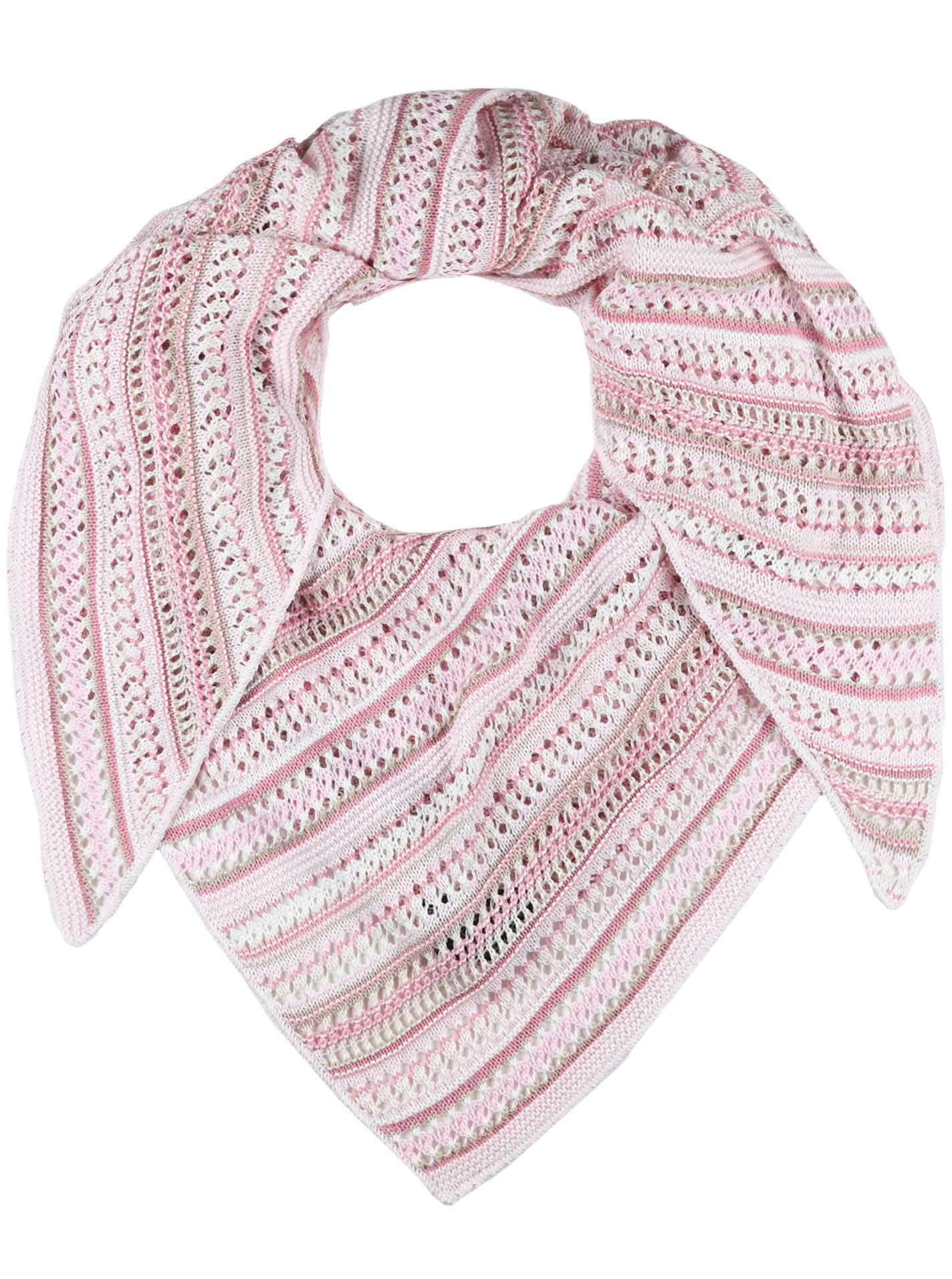Zwillingsherz - Dreieckstuch/Schal "Hippie" Baumwolle - Rosa