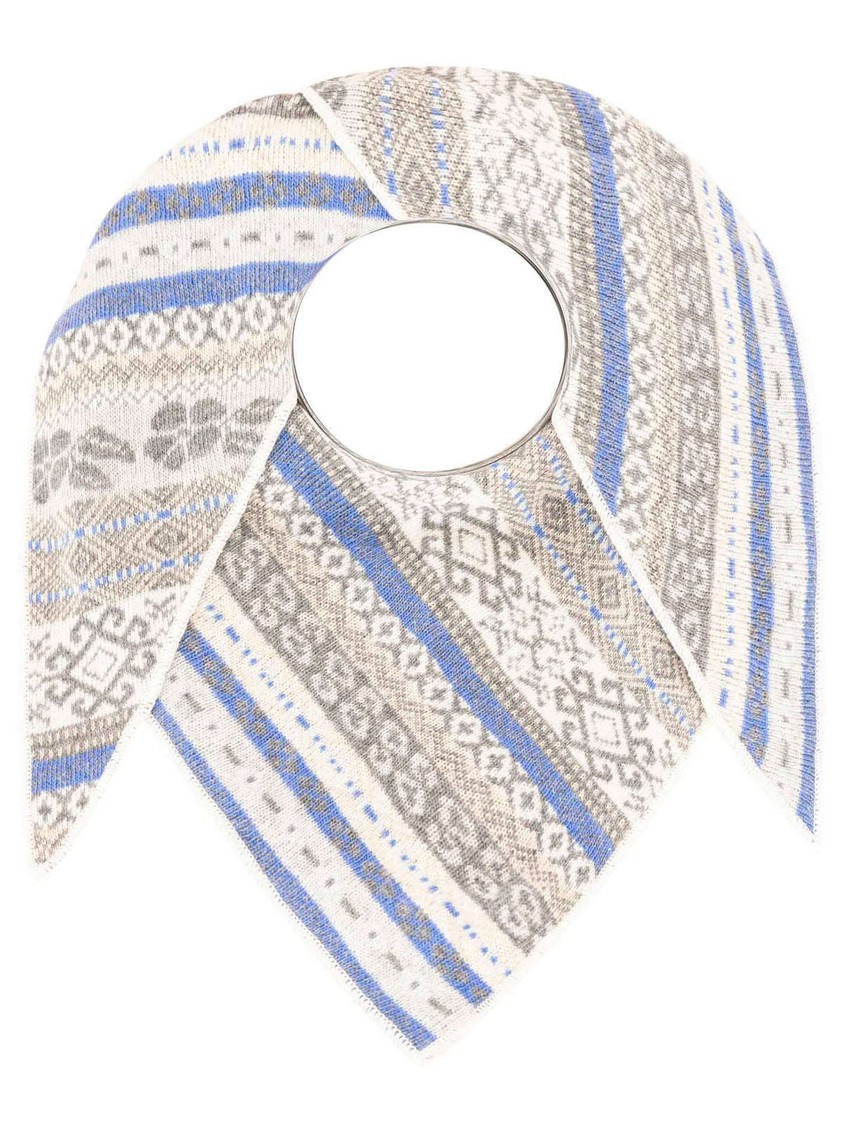 Zwillingsherz - Dreieckstuch "Oslo" Kaschmir - Hellgrau