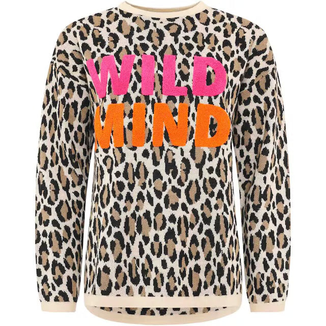 Zwillingsherz - Sweatshirt/Pullover Leo "Wild Mind" - Pink/Orange
