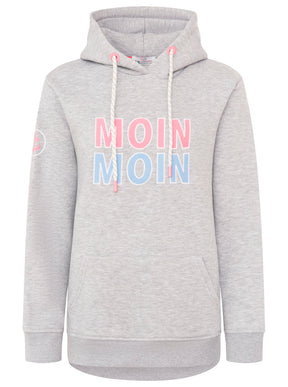 Zwillingsherz - Hoodie "Moin Moin" - Grau