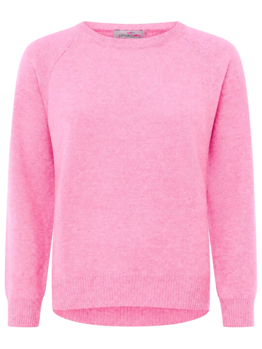 Zwillingsherz Kaschmir Rundhals Pullover (100% Cashmere) - Rosa