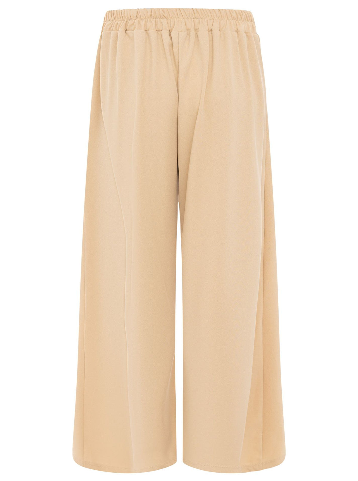 Zwillingsherz Oversize Stoffhose "Bundfalte" - Dunkelbeige