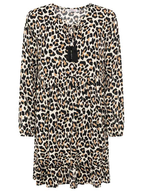 Zwillingsherz - Kleid/Tunika "Leo Dream" - Beige/Schwarz