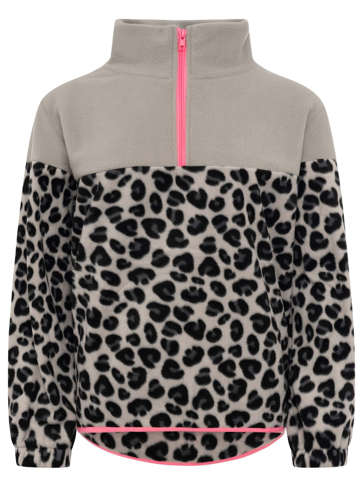 Zwillingsherz - Fleece Troyer Zipper "Leo Grau"