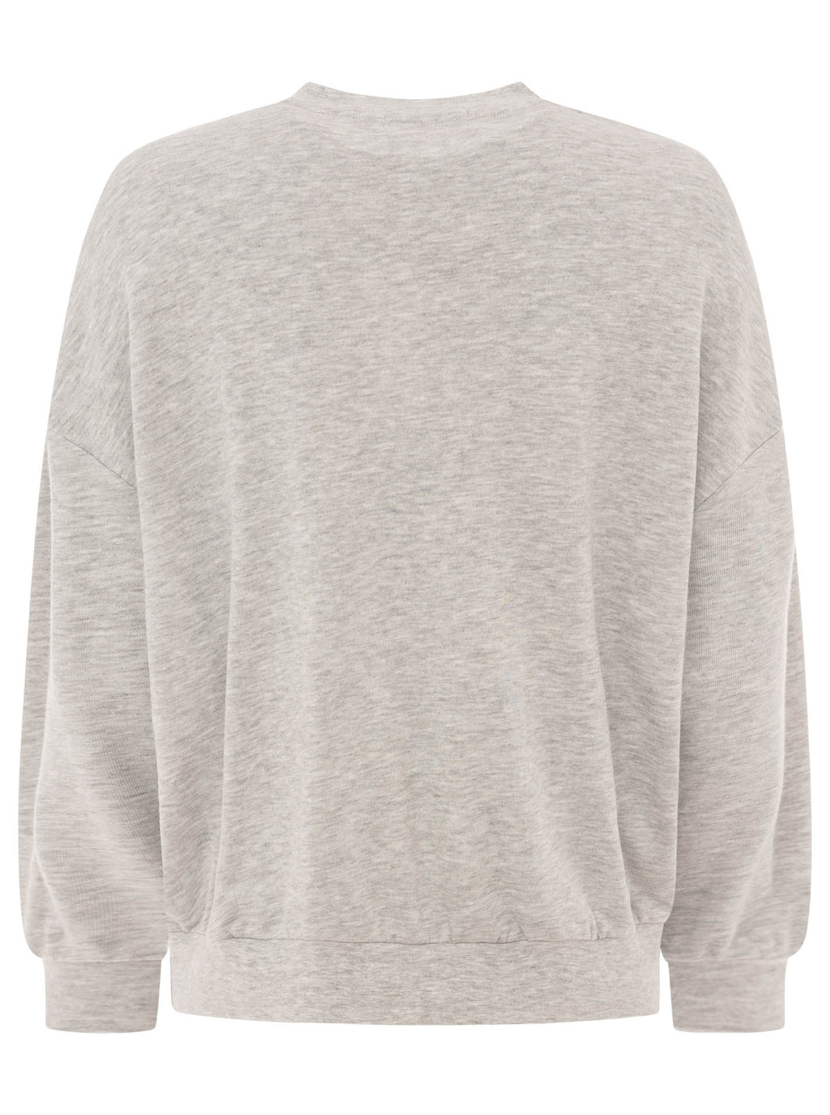 Zwillingsherz Sweatshirt mit Rundhals "Feel Good Club" - Grau