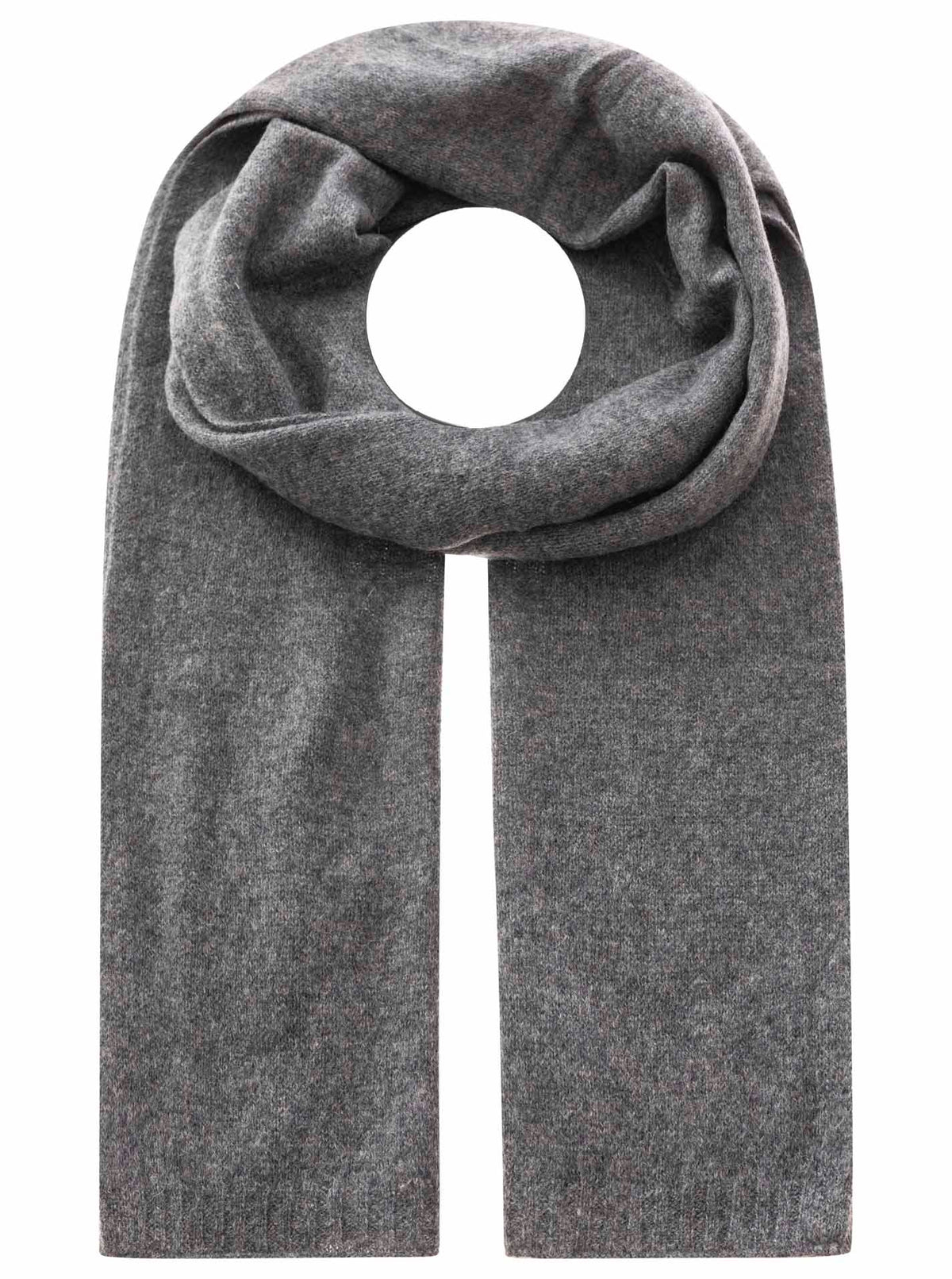 Zwillingsherz 100% Cashmere/Kaschmir Schal - Dunkelgrau
