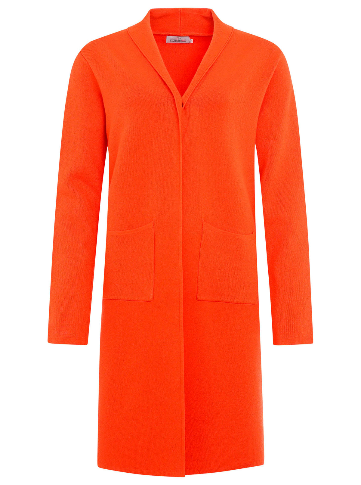 Zwillingsherz Strickjacke Schalkragen Jessy - Orange