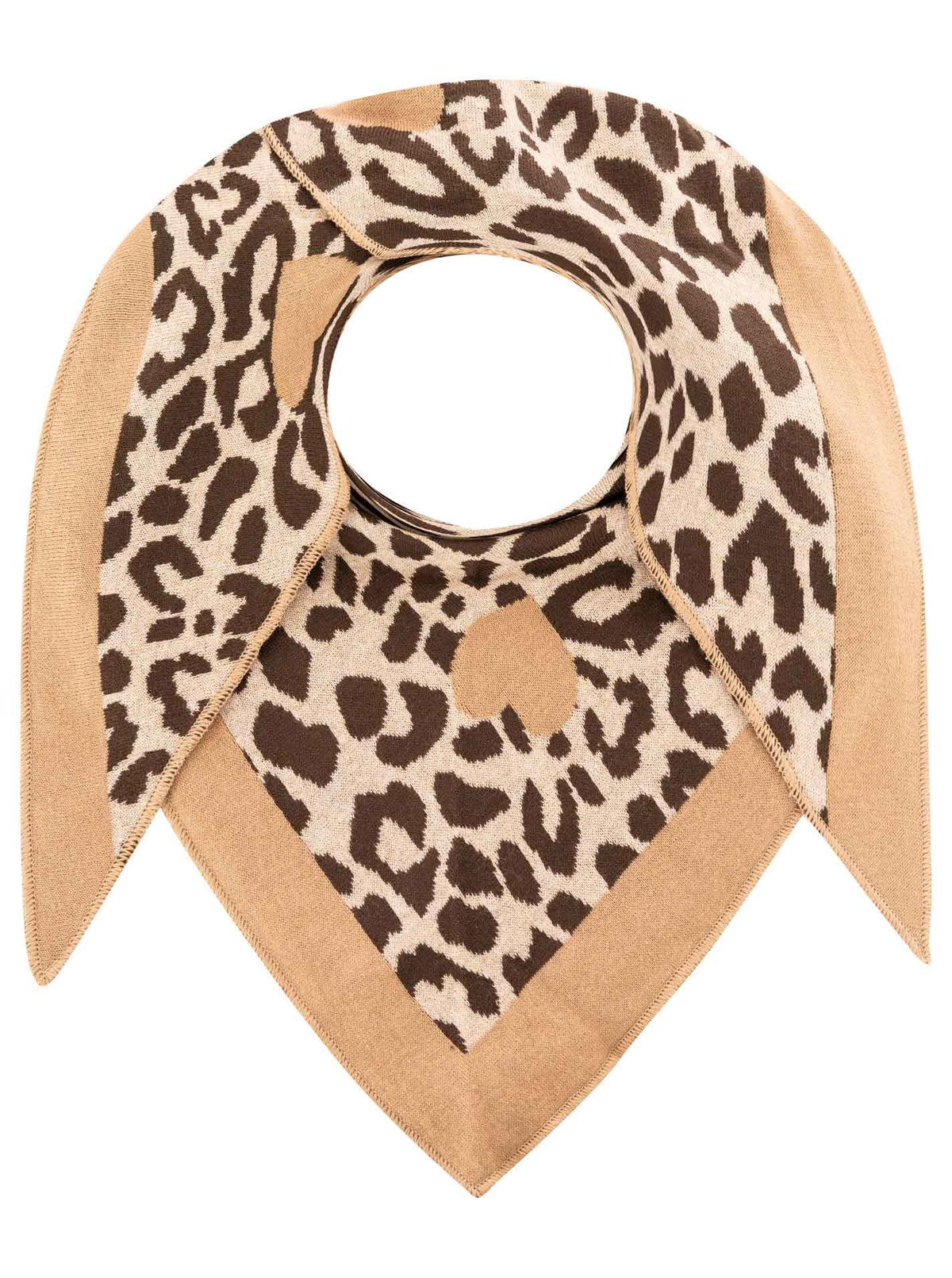 Zwillingsherz - Dreieckstuch "Liebes Leo" Baumwolle - Beige