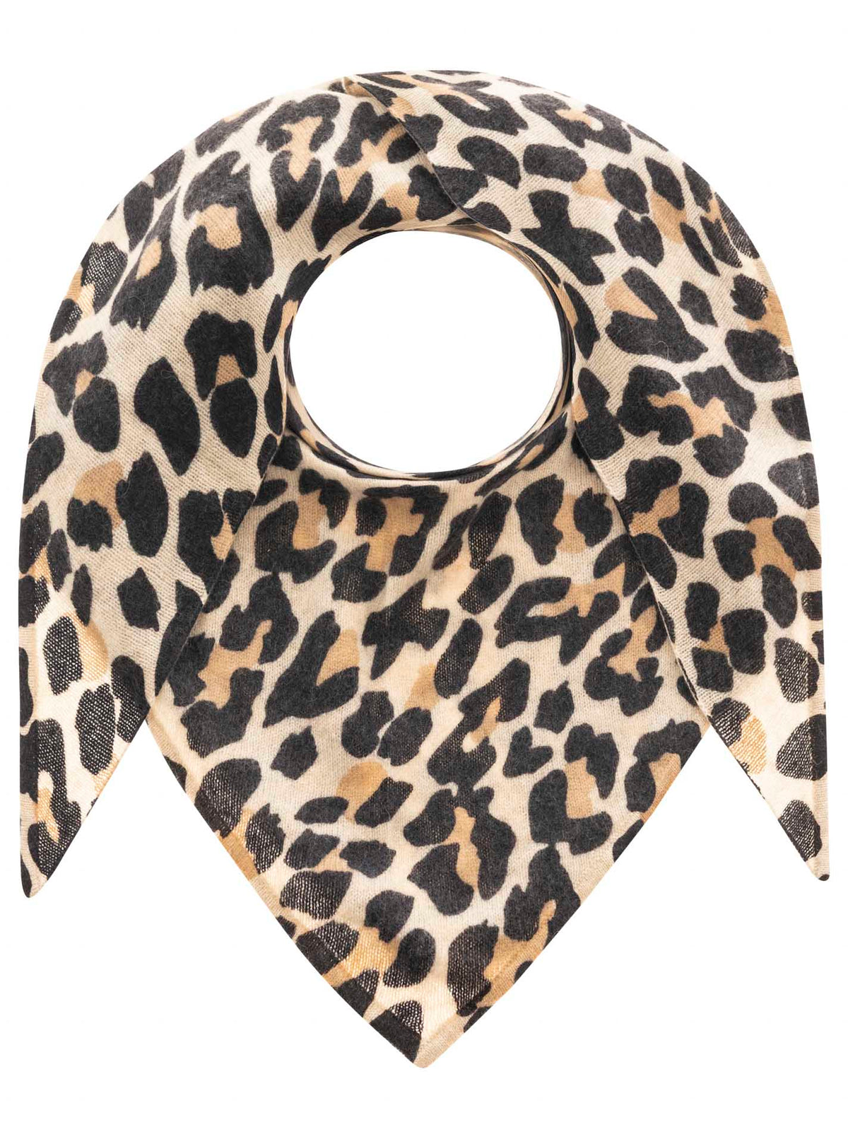 Zwillingsherz Schal - Dreieckstuch "Leo" 100% Kaschmir - Beige