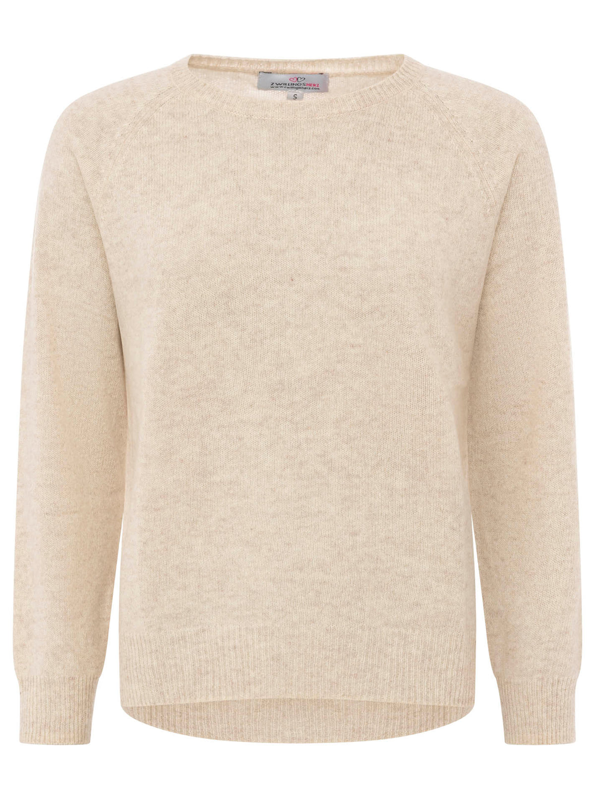 Zwillingsherz Kaschmir / Cashmere Pullover - Hellbeige