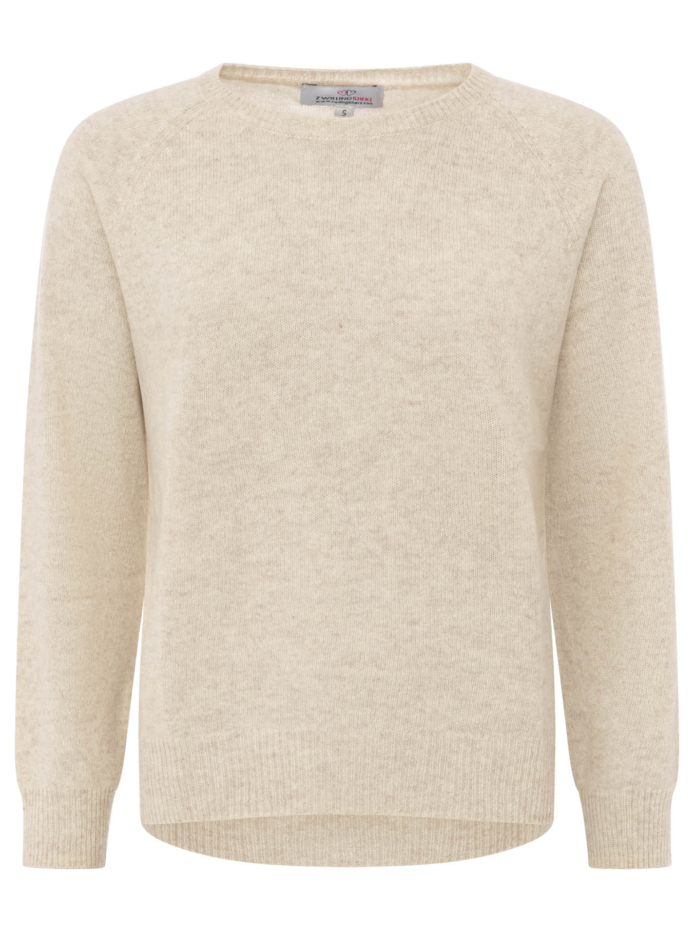Zwillingsherz Kaschmir Pullover (100% Cashmere) - Hellbeige