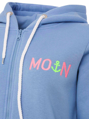 Zwillingsherz - Moin Sweat Zipper/Jacke - Blau