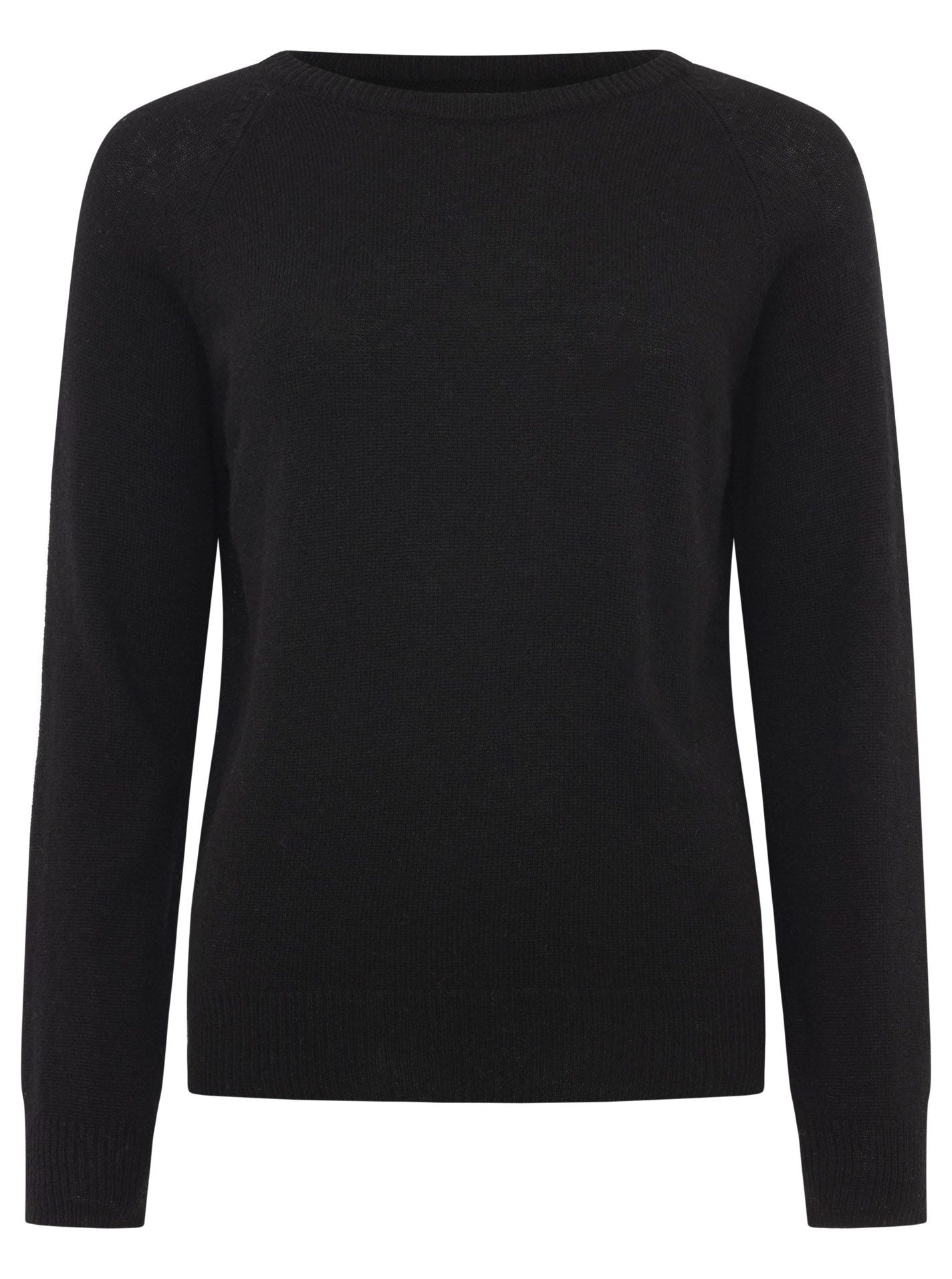 Zwillingsherz 100% Kaschmir Pullover - Schwarz