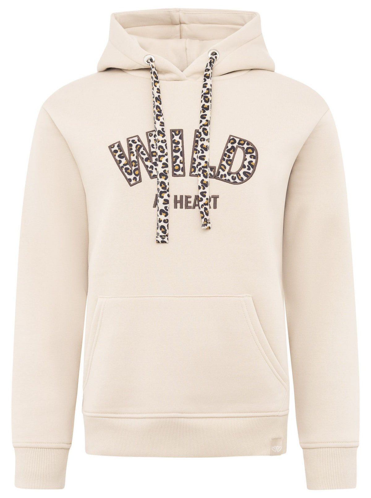 Zwillingsherz - Hoodie/Sweatshirt "Leo Wild Heart" - Beige