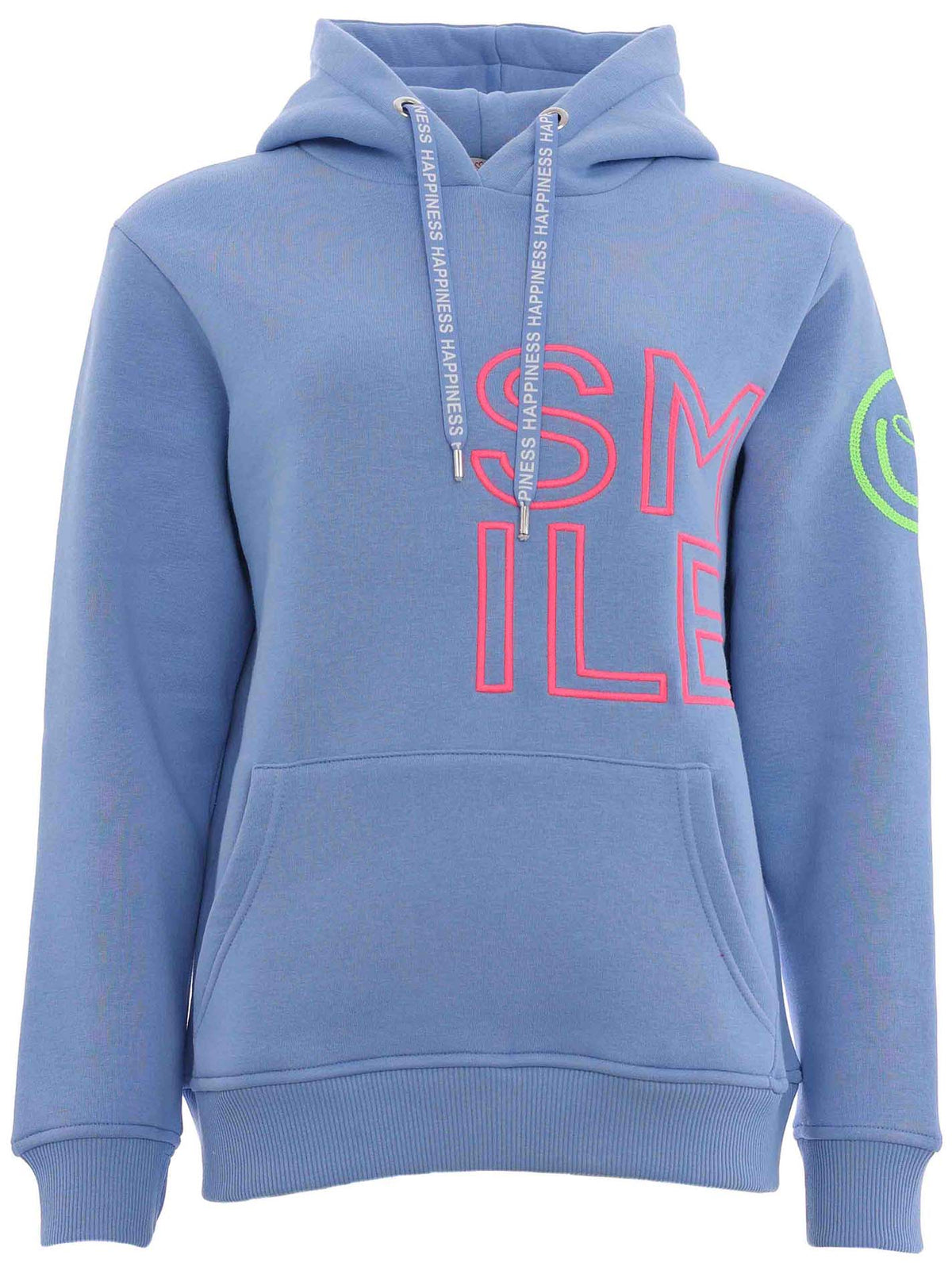 Zwillingsherz - Hoodie "Alissa Smile" - Blau/Pink