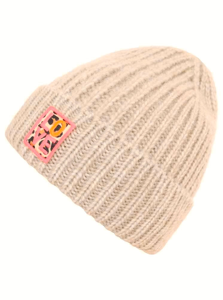 Zwillingsherz - Edle Mütze "Leo Love" - Beige