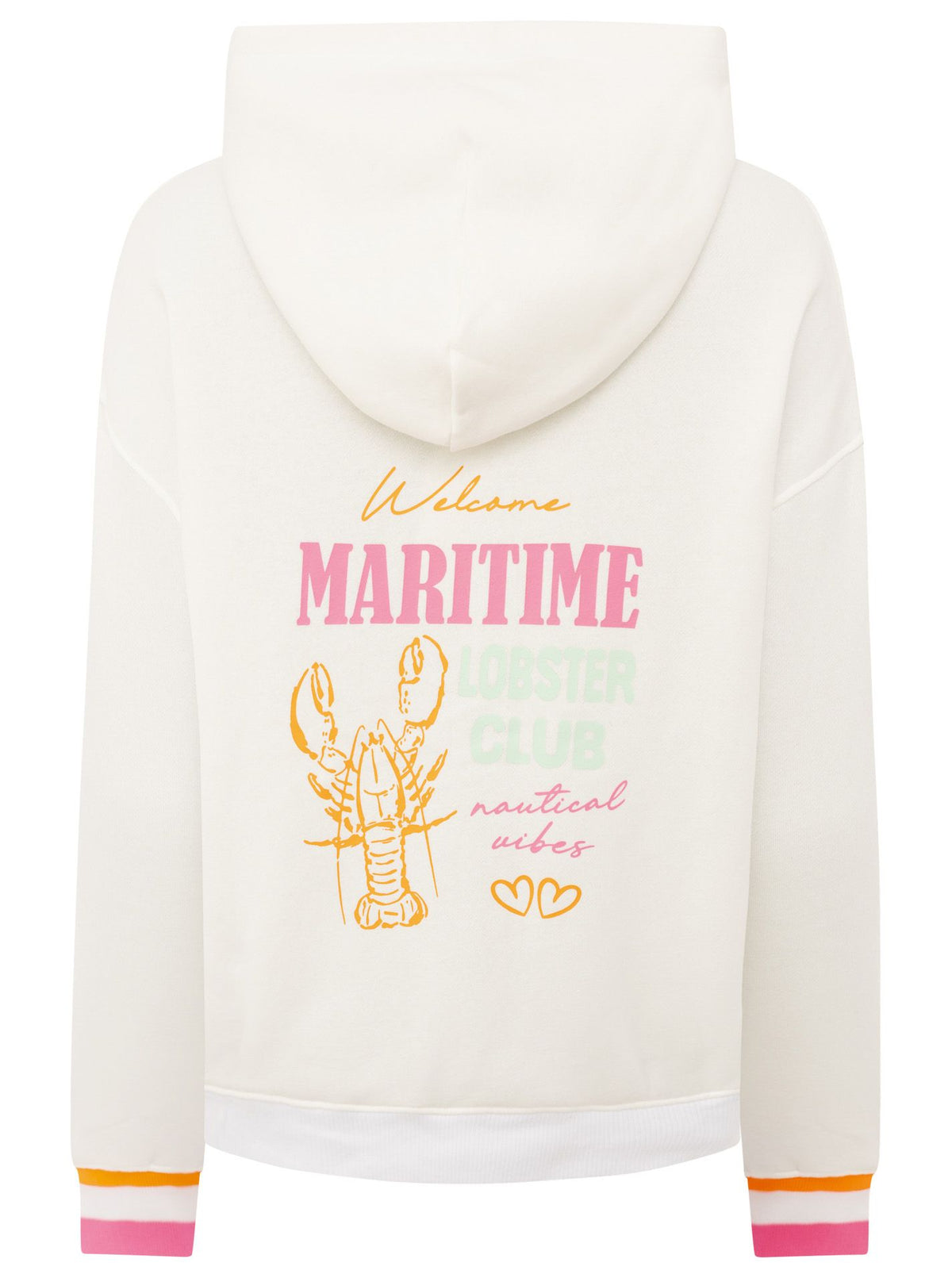 Zwillingsherz - Hoodie "Lobster Club" - Weiß