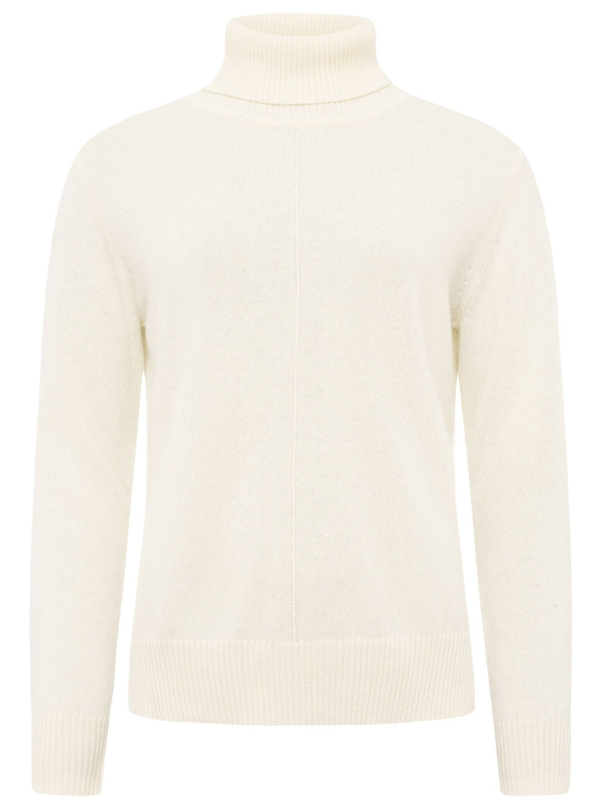 Zwillingsherz Kaschmir / Cashmere Rollkragen Pullover - Creme