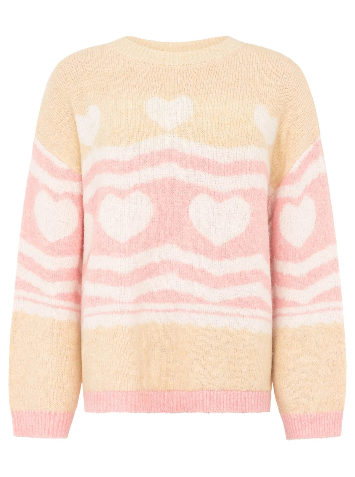 Zwillingsherz Pullover "Lovely" - Beige