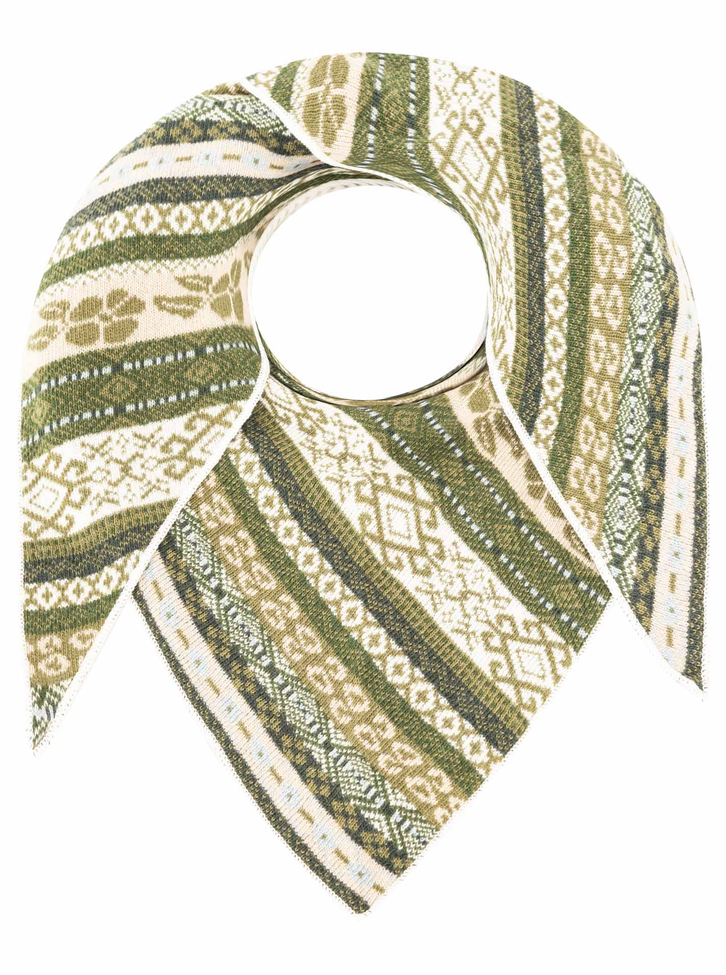 Zwillingsherz - Dreieckstuch "Oslo" Kaschmir - Grün