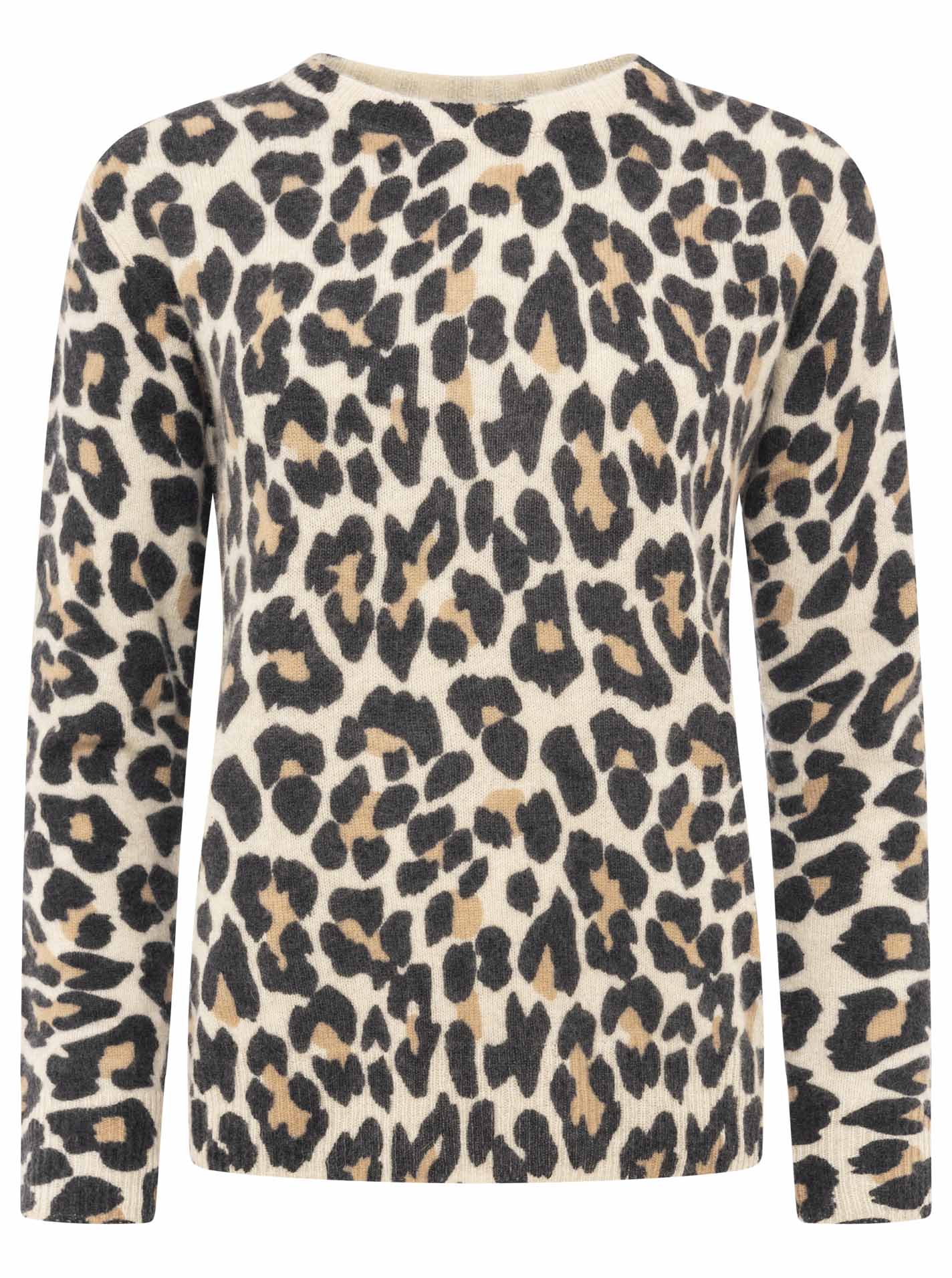 Zwillingsherz 100% Kaschmir Pullover Leo - Hellbeige