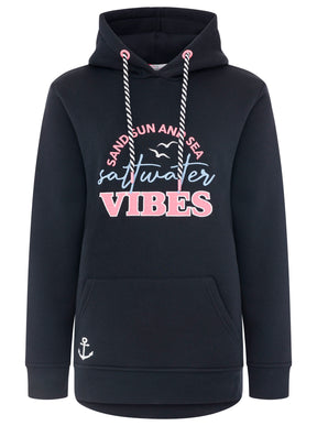 Zwillingsherz - Hoodie "Sea and Sand" - Marineblau