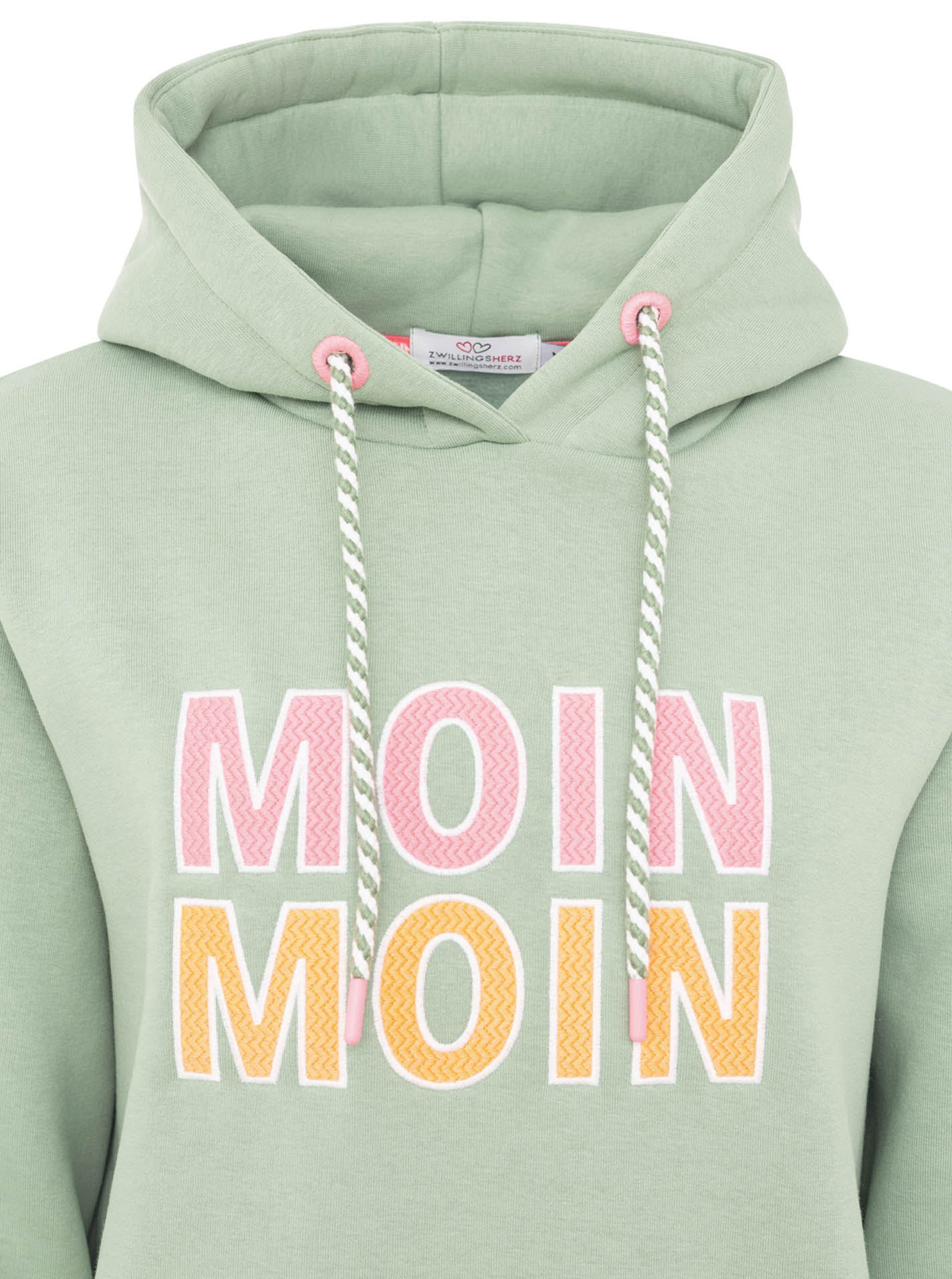 Zwillingsherz - Hoodie "Moin Moin" - Hellgrün
