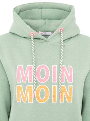 Zwillingsherz - Hoodie "Moin Moin" - Hellgrün