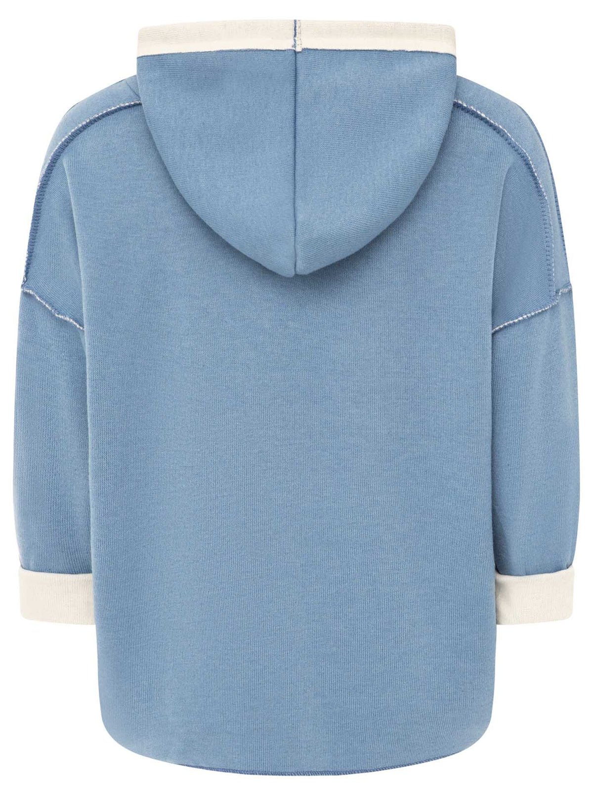 Zwillingsherz - Made in Italy Hoodie "Positive Mind" - Jeansblau