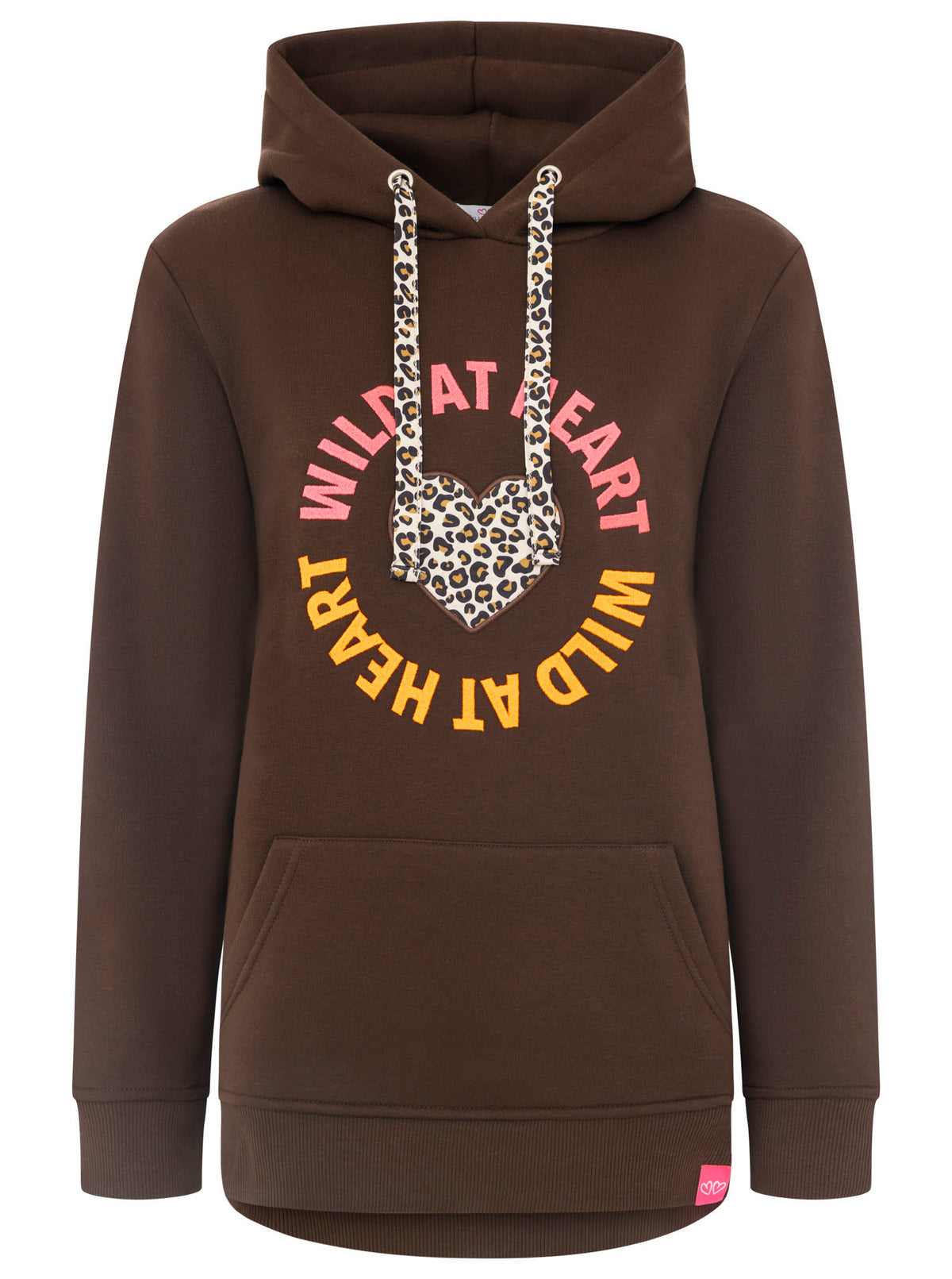 Zwillingsherz - Hoodie "Leo Wild Heart" - Braun