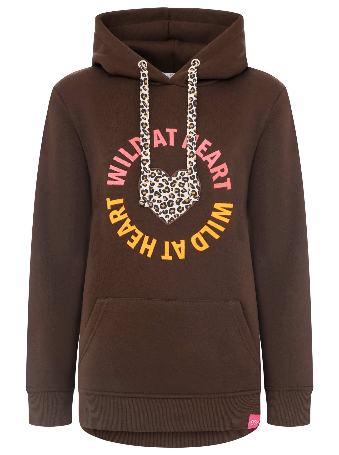 Zwillingsherz - Hoodie "Leo Wild Heart" - Braun