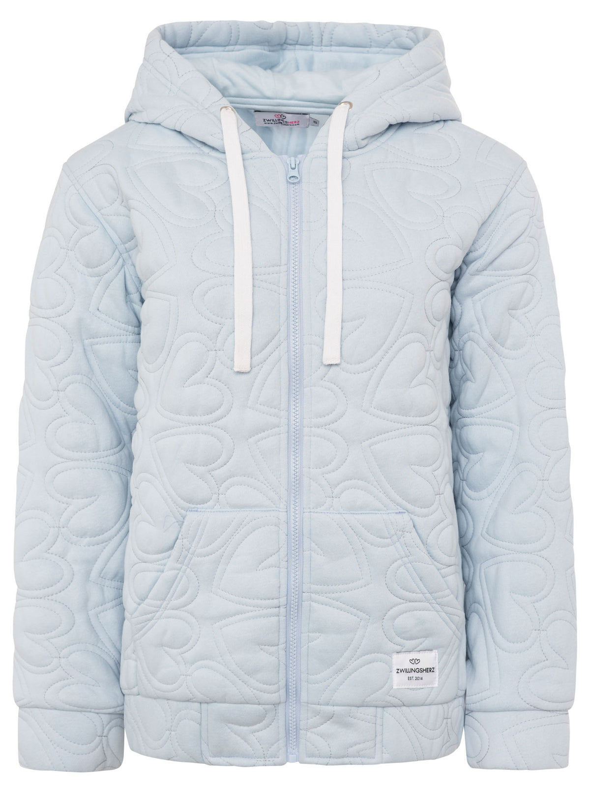 Zwillingsherz - Hoodiejacke "Endless Love" - Hellblau