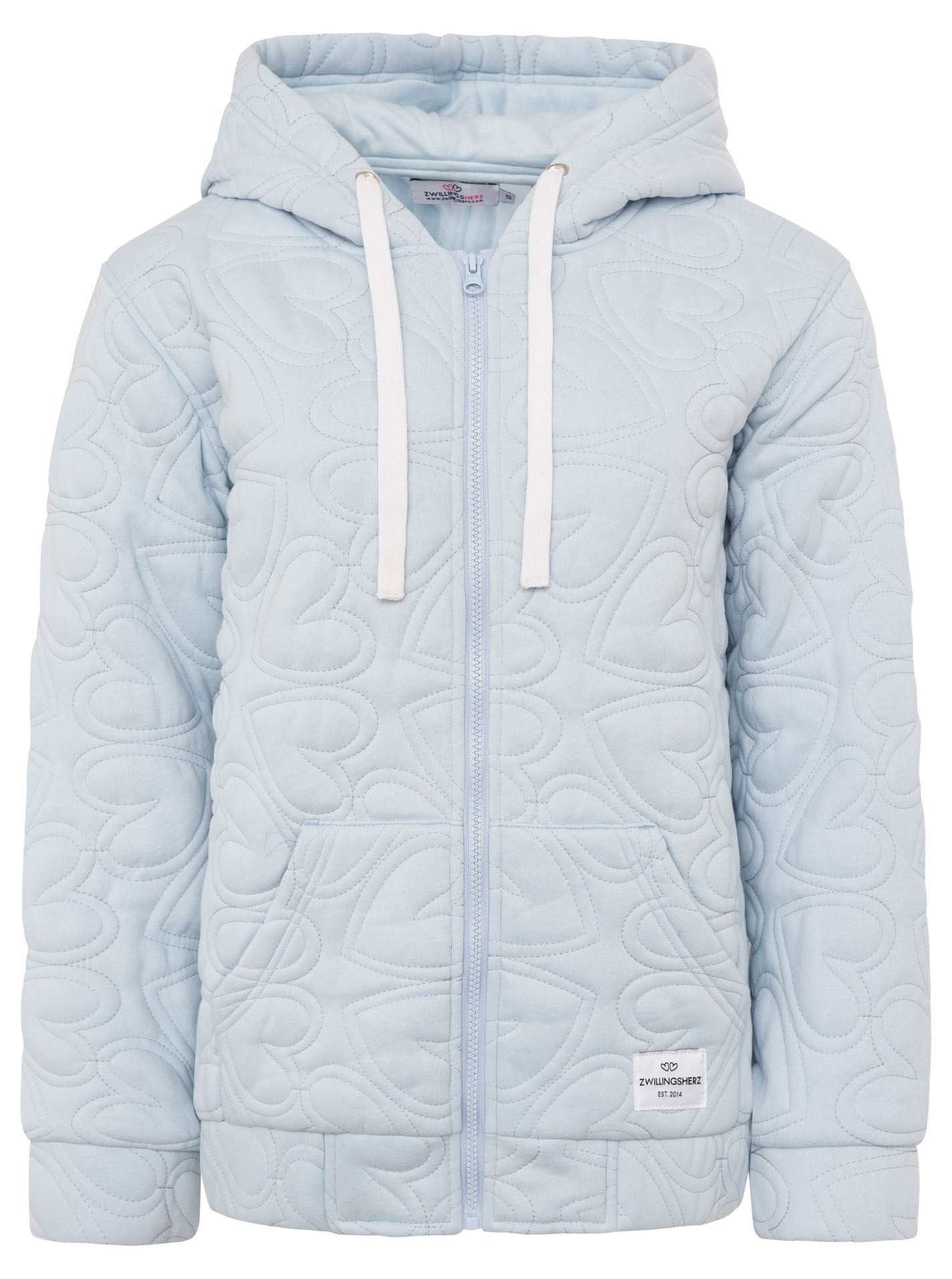 Zwillingsherz - Hoodiejacke "Endless Love" - Hellblau