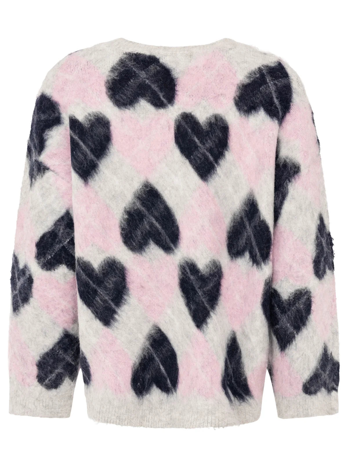 Zwillingsherz Pullover "ARGYLE LOVE" - Marine