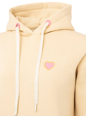 Zwillingsherz - Hoodie kleines Herz - Beige (Neu)
