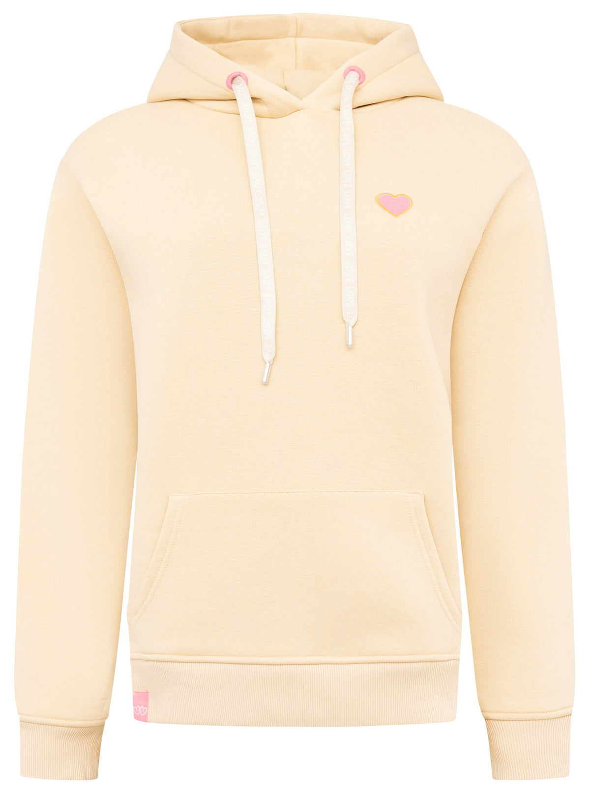Zwillingsherz - Hoodie kleines Herz - Beige (Neu)