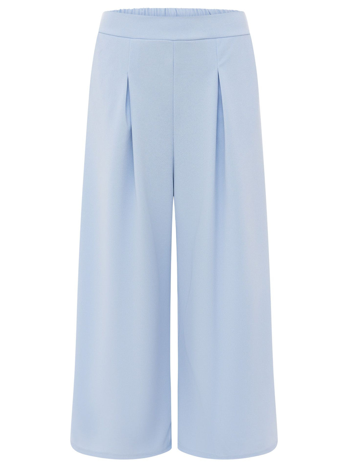 Zwillingsherz Oversize Stoffhose "Bundfalte" - Hellblau