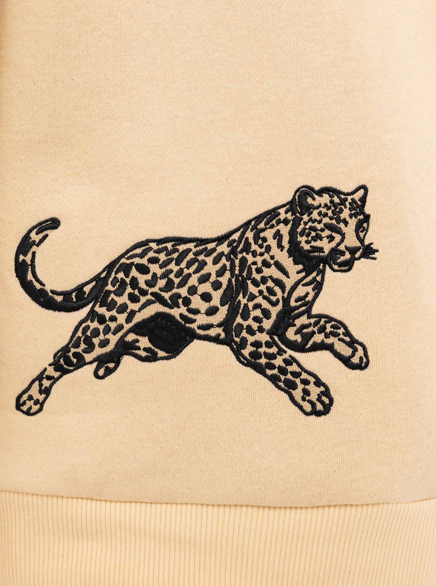 Zwillingsherz - Hoodie "Leo Wild Fearless" - Beige