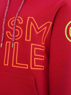 Zwillingsherz - Hoodie "Alissa Smile" - Rot